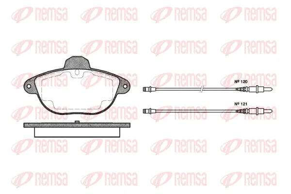Brake Pad Set, disc brake (0608 04)
