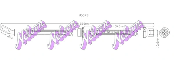 Brake Hose (H5549)
