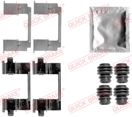 Accessory Kit, disc brake pad (109-1840)
