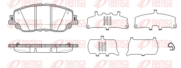 Brake Pad Set, disc brake (1787 10)