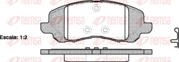 Brake Pad Set, disc brake (0804 20)