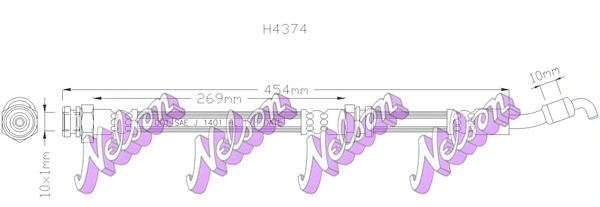 Brake Hose (H4374)