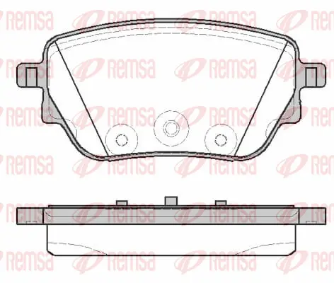 Brake Pad Set, disc brake (1838 00)