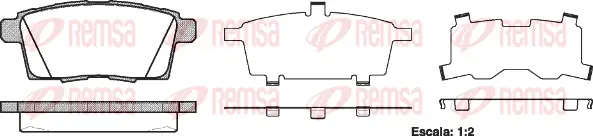 Brake Pad Set, disc brake (1268 00)