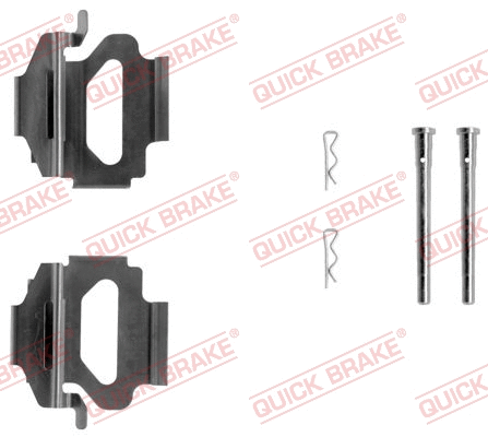 Accessory Kit, disc brake pad (109-1140)