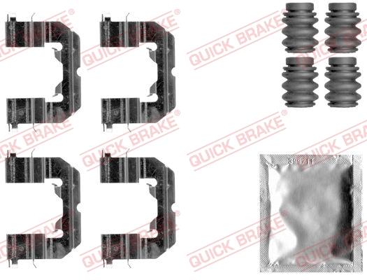 Accessory Kit, disc brake pad (109-1859)