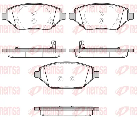 Brake Pad Set, disc brake (1686 12)