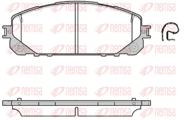Brake Pad Set, disc brake (1613 00)