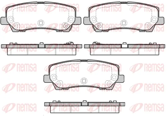 Brake Pad Set, disc brake (1621 15)
