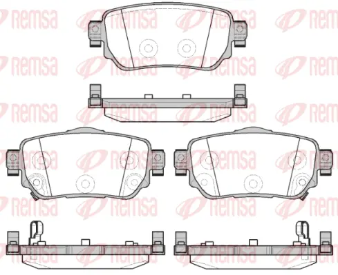 Brake Pad Set, disc brake (1582 02)