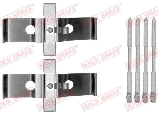 Accessory Kit, disc brake pad (109-1796)