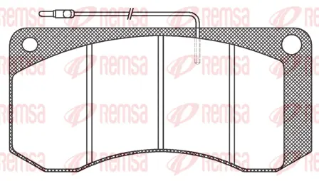 Brake Pad Set, disc brake (JCA258.40)