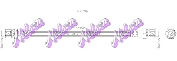 Brake Hose (H4706)