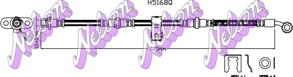 Brake Hose (H5168Q)