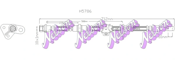 Brake Hose (H5786)