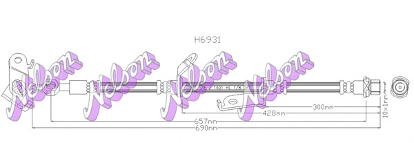 Brake Hose (H6931)