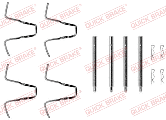 Accessory Kit, disc brake pad (109-1005)