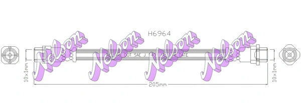 Brake Hose (H6964)