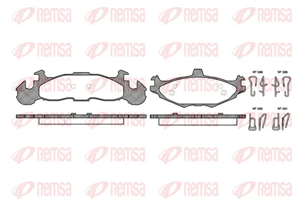Brake Pad Set, disc brake (0519 00)