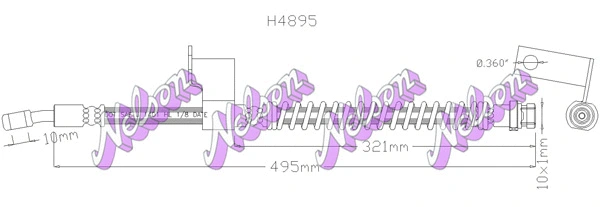 Brake Hose (H4895)