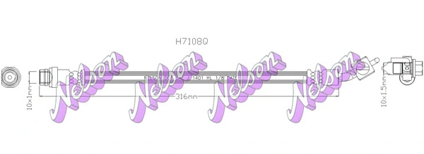 Brake Hose (H7108Q)