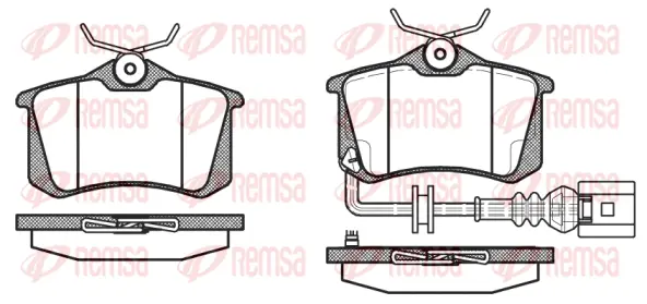 Brake Pad Set, disc brake (0263 41)