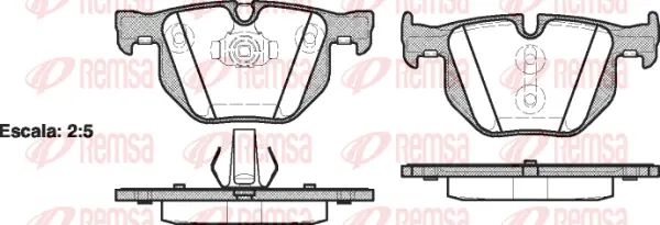 Brake Pad Set, disc brake (0381 61)