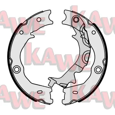 Brake Shoe Set, parking brake (01138)