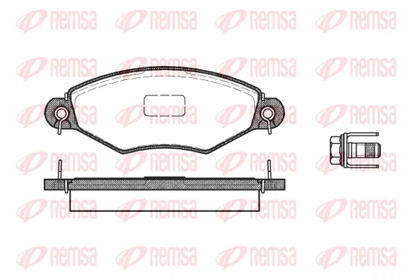 Brake Pad Set, disc brake (0643 10)
