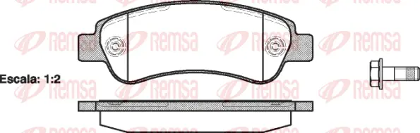 Brake Pad Set, disc brake (1238 00)