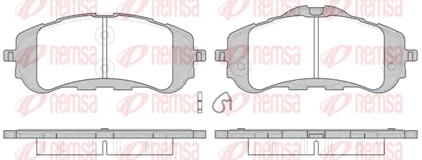 Brake Pad Set, disc brake (1559 00)