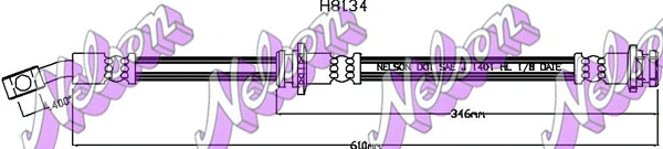 Brake Hose (H8134)