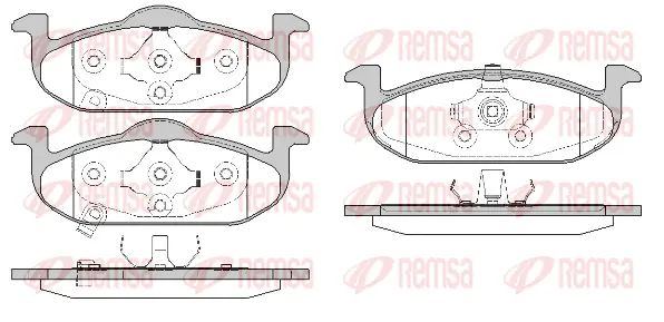 Brake Pad Set, disc brake (1490 01)