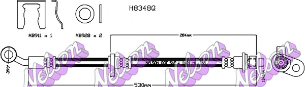 Brake Hose (H8348Q)