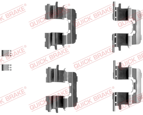 Accessory Kit, disc brake pad (109-1290)