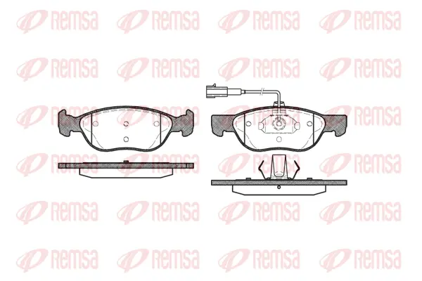 Brake Pad Set, disc brake (0587 22)