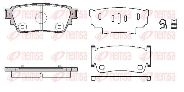 Brake Pad Set, disc brake (1861 00)