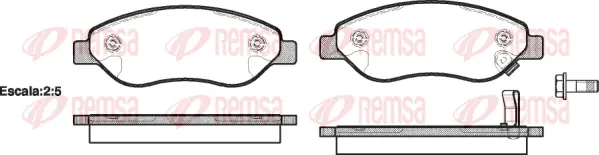 Brake Pad Set, disc brake (1276 01)
