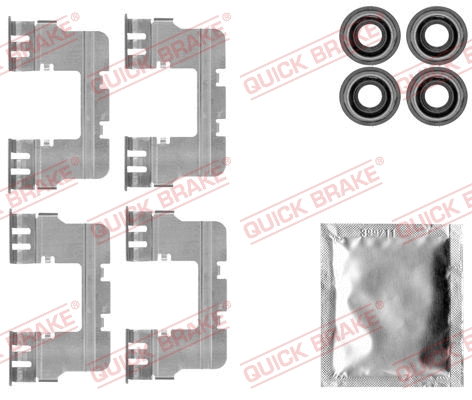 Accessory Kit, disc brake pad (109-1785)