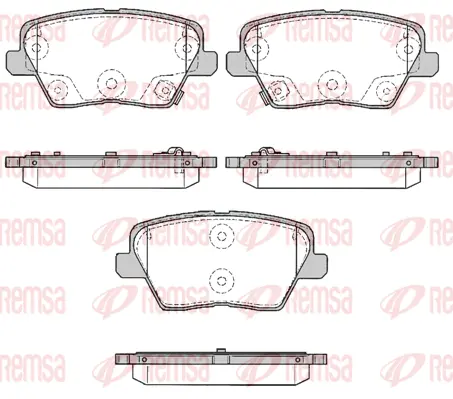 Brake Pad Set, disc brake (1784 02)