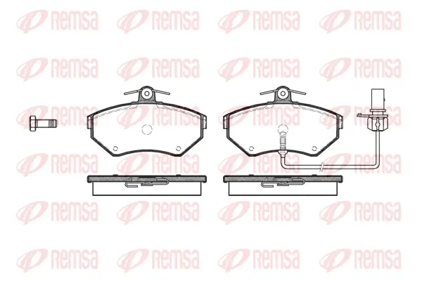 Brake Pad Set, disc brake (0631 12)