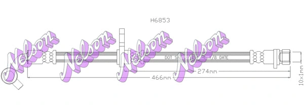 Brake Hose (H6853)