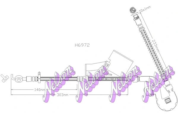 Brake Hose (H6972)