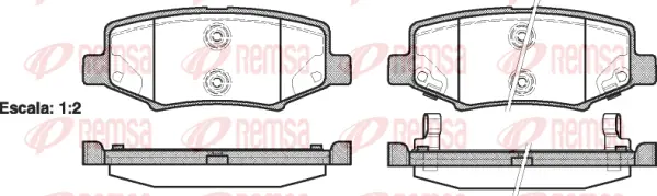 Brake Pad Set, disc brake (1264 02)