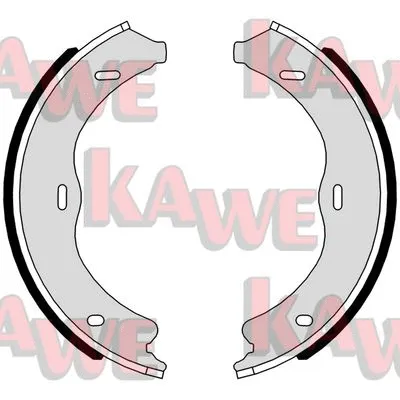 Brake Shoe Set, parking brake (01117)