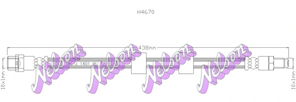 Brake Hose (H4670)