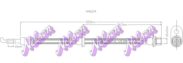 Brake Hose (H4624)