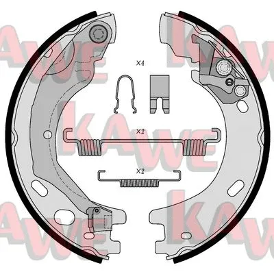 Brake Shoe Set, parking brake (01030)