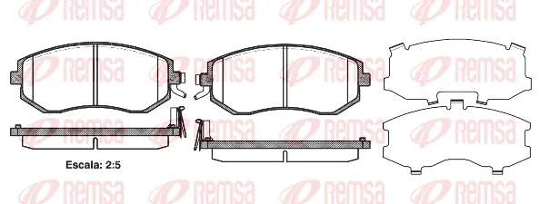 Brake Pad Set, disc brake (0951 04)