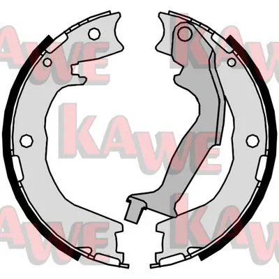 Brake Shoe Set, parking brake (09940)